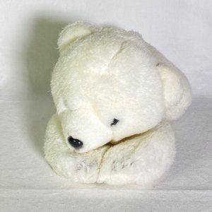 Morehead Collection Snow Flurries‎ POLAR BEAR CUB 11" White Soft Fur Plush 1997